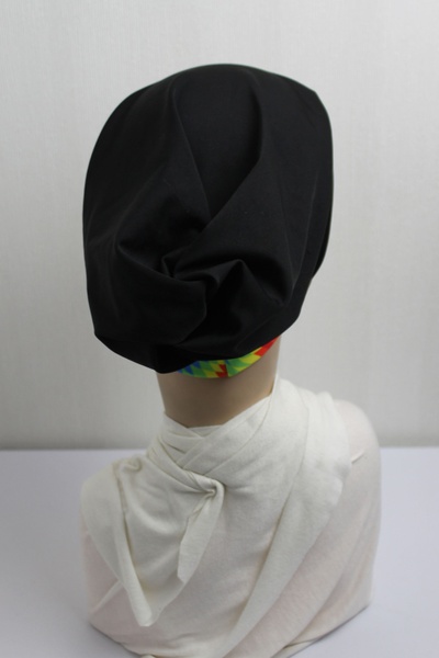 Купальная шапочка Стандарт черная с принтом пиксели фото