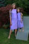 Купальна сукня пряма бузок з кольоровими вставками swimsuknia-15 фото 1