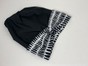 Купальная шапочка а-ля чалма черная с чорно-белым кантом swimhatchalma-1 фото 3