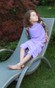Детский купальный костюм (юбочка и кофточка и леггинсы сирень с разноцветными вставками) dytswimsuits-2 фото 2