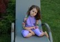 Детский купальный костюм (юбочка и кофточка и леггинсы сирень с разноцветными вставками) dytswimsuits-2 фото 1