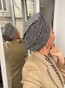 Тюрбан чорно-білий з принтом кружечки turban-6 фото 4