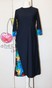Купальное платье (темно-синее с разноцветной вставкой) swimsuknia-6 фото 1