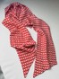 Красная повязка Твилли принт "Зигзаг" прямая product-924 фото 2