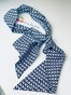 Синяя повязка Твилли принт "Зигзаг" прямая product-925 фото 4