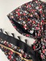 Бандана з імітацією хустки з китицями з кашеміром осінній принт чорна bandanahustkat-chorna-3 фото 4
