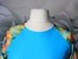 Купальна сукня пряма блакитна з різнокольоровими кульками swimsuknia-12 фото 1