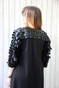 Сукня трикотажна Олівія (чорна з кружечками з еко-шкіри) suknyatr-2 фото 4