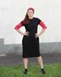 Платье-футболка черное с арбузным принтом suknyafutbolka-1 фото 3