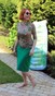 Купальный костюм (зеленая юбочка+кофточка с драгоценным принтом) swimsuits-2 фото 1