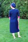 Купальна сукня пряма темно-синя зі вставкою фуксія swimsuknia-14 фото 3
