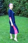 Купальное платье (тёмно-синее со вставкой фуксия) swimsuknia-14 фото 1