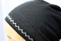 Шапочка нічна Стандарт чорна текстурна з мереживним кантом hatsleepstandart-3 фото 2