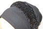 Шапочка Пава трикотажна чорна з прикрасою з паєтками hatpavatrpr-3 фото 3