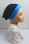 Купальная шапочка темносиняя с голубым кантом swimhatstandart-4 фото 3