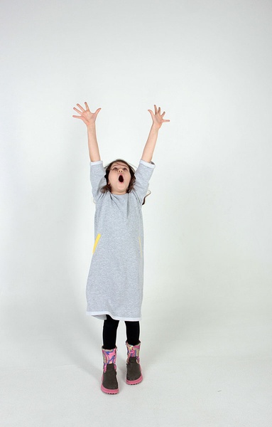 Дитяча сукня-футер з декором фото