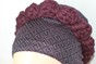 Шапочка Павлин легкая бордо с плетенным украшением hatpavabpr-1 фото 1