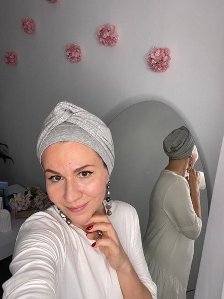 Стандарт комплект: шапочка+пов'язка однотона фото