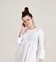 Нічна сорочка біла з воланом та гіпюром nichnasorochka-1 фото 3