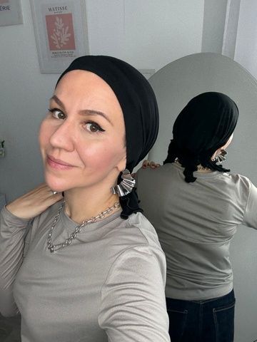 Бандана трикотажна однотонна фото