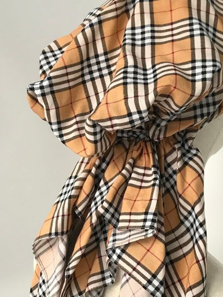 Бандана с имитацией платка принт в стиле Burberry с небольшим дефектом фото