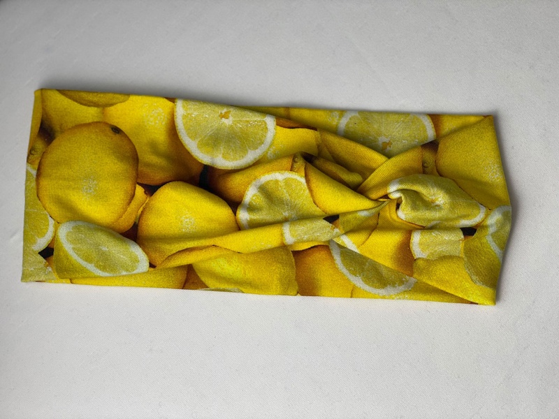Трикотажная повязка "Лимон" фото