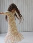Дитяча сукня-сіточка з воланом молочна в квіточку dytsukniasitka-1 фото 2