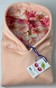 Дитяча сукня-худі з начосом та квітковим принтом в капюшоні відтінку Персик dytsukniahudi-2 фото 1