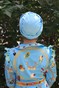 Шапочка Енжі Класика зі вшитим об'ємом з еко-замшу блакитна enzhiez-2 фото 4