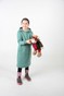 Детское платье-худи с начесом и цветочным принтом в капюшоне оттенка Полынь dytsukniahudi-3 фото 4