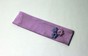 Трикотажная повязка цвета пудровой сливы с вязаным украшением "Цветочки" product-894 фото 1
