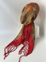 Бандана с имитацией платка красная с принтом и длинной бахромой bandanahustkat-9 фото 3