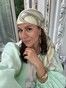 Шовкова бандана з імітацією хустки з плавними лініями bandanashovk-14 фото 5
