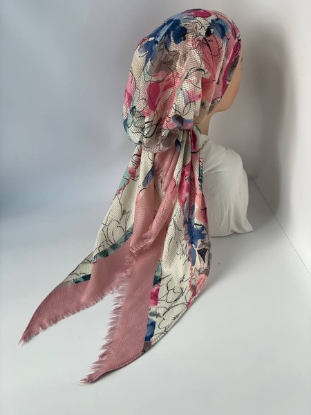 Бандана с имитацией платка плетеная акварель фото