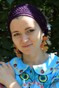 Шапочка Нити с плетенной сеткой ручной работы фиолетовая на сиреневой основе (форма Мини) nitiv-5 фото 1