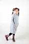 Серое меланж детское платье-худи с начесом с подкладкой "Киты" в капюшоне dytsukniahudi-8 фото 3
