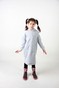 Серое меланж детское платье-худи с начесом с подкладкой "Киты" в капюшоне dytsukniahudi-8 фото 5