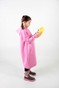 Розовое детское платье-худи с начесом с подкладкой "Корона" в капюшоне dytsukniahudi-9 фото 3