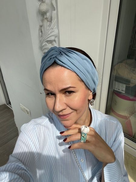 Объемная повязка Пухляш однотонная фото