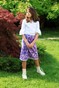 Детская юбка с принтом "Пионы" dytskirtft-1 фото 2