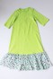 Детское платье с воланом салатового цвета и принтом макаруны dytsukniatr-1 фото 5
