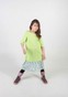 Детское платье с воланом салатового цвета и принтом макаруны dytsukniatr-1 фото 3