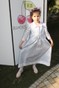 Дитяча сукня-сорочка смугаста з принтом трояндочки dytsuksoroch-1 фото 1