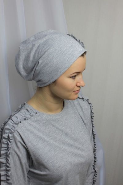 Шапочка Міріам трикотажна з рюшами фото