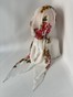 Бандана с имитацией платка белая с принтом яркие цветы bandanahustkal-20 фото 3