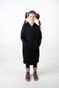 Чёрное детское платье-худи с начесом и цветочным принтом dytsukniahudi-13 фото 3