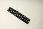 Черная трикотажная повязка с серебристым принтом product-899 фото 2